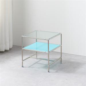 우아미가구 루우 미드센츄리모던 유리 소파테이블 400