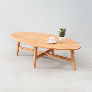우아미가구 레보네 원목 타원형 소파 테이블 1200