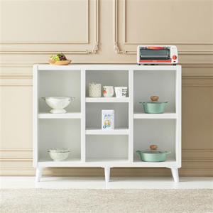 우아미가구 우다 멀티 수납 정리함 2단 책장 다리형 1200