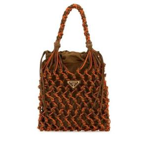 프라다 프라다 누에 스몰 오렌지 토트백 2192094