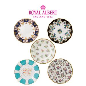 [로얄알버트]100주년 리프레시 20cm 중접시 5P 세트(전기)