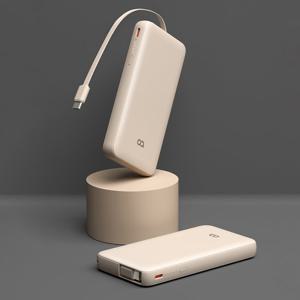 오아 퀵롤 고속충전 일체형 보조배터리 10000mAh 미니 여행용 기내반입 삼성 아이폰