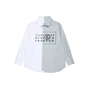 주니어 MM6 메종마르지엘라 셔츠 M60860 MM014 M6C36 White