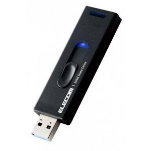 ELECOM SSD 250GB USB3.2(Gen2) [PS5PS4TV ESD-EMA0250GBK 외장 읽기 속도 500MB초 알루미늄