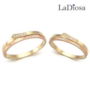 라디오사 18K 커플링 세트 G18G2-4716OR 남녀한쌍
