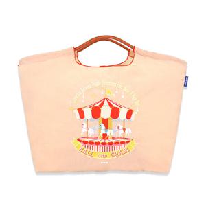 볼앤체인 베이지 메리 고 라운드 라지 에코백 30111803 Merry-Go