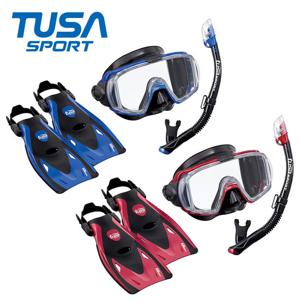 투사 성인용 마스크 스노클 오리발 세트 UP-3521QB