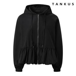 [탱커스]벌룬 셔링 후드 집업 자켓  TX3JK011L0