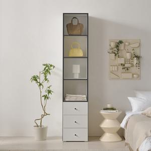 나무뜰 마몽 400 서랍 선반 키큰 옷장 OWF143C (착불)