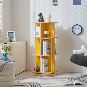 비앙스 VONI 자작엣지 슬림 인테리어 회전책장 3단