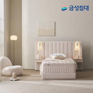[금성침대] 루미에르 호텔형 침대 프레임+매트리스+패널1 슈퍼싱글SS