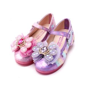 [바나나팜스]led여아구두 hp-girl하트왕관 라이팅 플렛슈즈(cp)