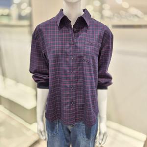 [비지트인뉴욕]시보리 소매 체크 셔츠 VB9LS11