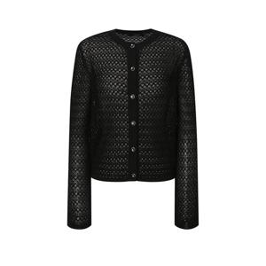 질스튜어트 뉴욕 여성 25SS 블랙 짜임 가디건 JSSW5B200BK