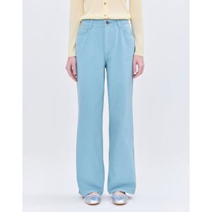 질스튜어트 뉴욕 여성 25SS 시즌오프 블루 워싱 면 데님팬츠 JSPA5B350B2