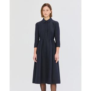 질스튜어트 뉴욕 여성 25SS 시즌오프 네이비 단색 7부소매원피스 JSDR5B120N2