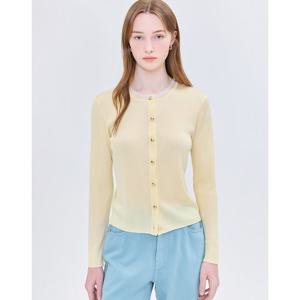 질스튜어트 뉴욕 여성 25SS 시즌오프 옐로우 글리터 레이온혼방 가디건 JSSW5B160Y1