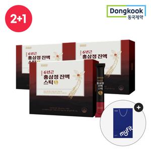 2+1 동국제약 천년보감 100% 국내산 6년근 홍삼정 진액 스틱 30회분 총3세트 + 쇼핑백