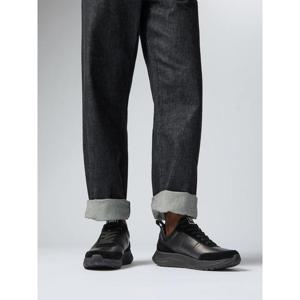 [핏플랍][삼성물산공식]남성 레더/스웨이드 스니커즈_올 블랙 (FT59K1N055)