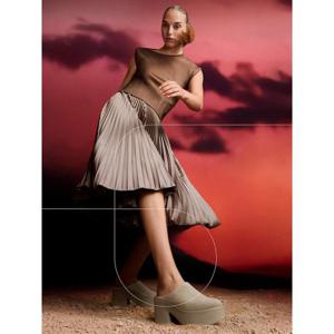 [핏플랍][삼성물산공식]여성 플랫폼 스웨이드 힐 뮬_토프 (FT59K2C033)