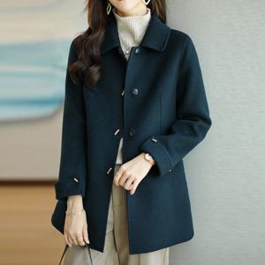 [바바라옷장]257560 - 웨인 싱글 모직코트 하프자켓 여성코트 여