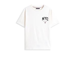 타미힐피거 반팔 티셔츠 MW0MW40427 Z00 IVORY PETAL