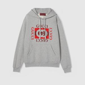 구찌 후드 티셔츠 788771XJHDP 1230 Grey