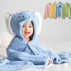 [엠케이] 뽀송애니멀 아동 비치 후드 가운 목욕타올 205617