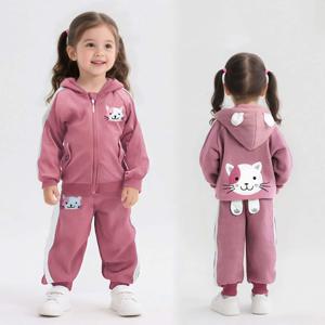 [엠케이] 골덴캣츠 아동 자수 후드집업 조거 상하복세트 205927