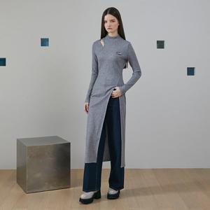 [에고이스트]자수 포인트 슬림 롱 레이어드형 원피스 EQ4CO160