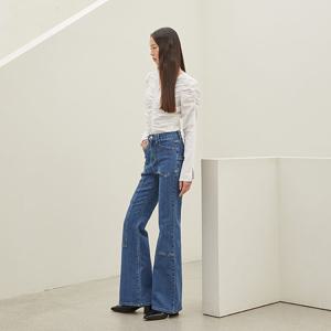 [에고이스트]절개 포인트 슬림 부츠컷 데님팬츠 EQ4DP962