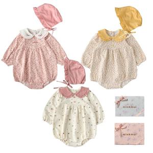 M밍크뮤D 25FW 쁘띠가든체리데이지플라워SET 바디슈트 3종택1 (35A136040789)