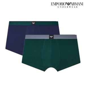 [엠포리오 아르마니 언더웨어][선물포장]에센셜 로고라벨 코튼드로즈세트(0815312339-340)