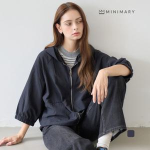 [미니마리] 클린바스락후드짚업 (MMA3JK01)