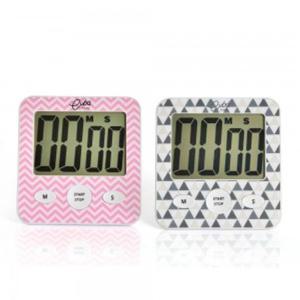 에바 북유럽풍 디자인 타이머(핑크/그레이)