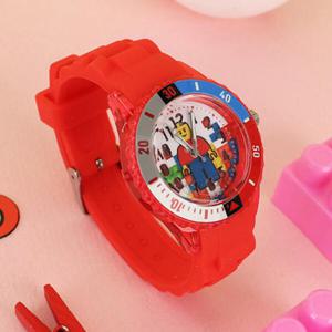 아트박스/키즈키즈 옥스포드 블록베젤 라이트워치 레드(H785871)