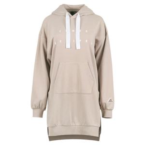 아디다스 여성 WORDING 스웨트 튜닉 후드 롱 긴팔 티셔츠 IA5227