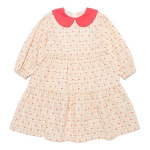 [래핑차일드]체리레드 카라 원피스 (84B19-500-77)