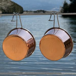 800도씨 스태닝 구리 캠핑 시에라컵 600ml 2개 + 가방세트