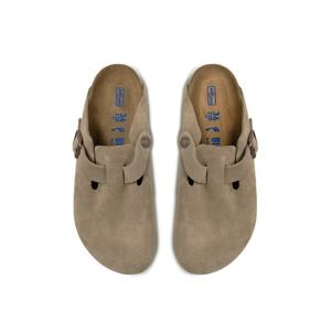 버켄스탁 보스턴 BS 슬리퍼 타우페 네로우핏 좁은발볼 0560773