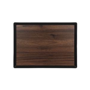 리빙메이트 우드 논슬립 테라 사각 쟁반 중