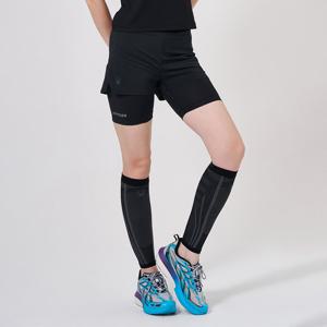 [스파이더] 여성 레깅스 내장형 3부 러닝 쇼츠 SPKFCNTR281WBLK