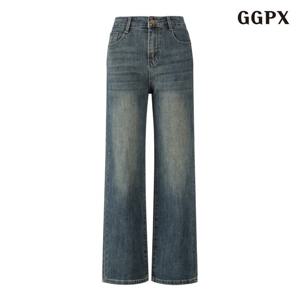 [GGPX]데님 와이드 워싱 롱 팬츠(GPCTA003D)