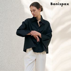 [보니스팍스]크롭 8부 소매 셔츠(XP3BA028L0)