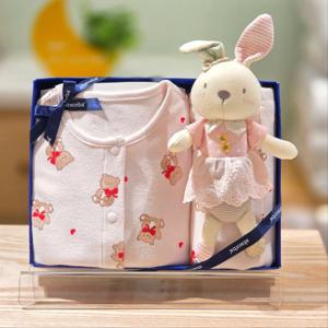 압소바 HK(아기선물2종)고미 슬림내의 애착딸랑이세트(25FW신상) (A2D10391B)