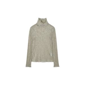 [게스]여성 시어링 반넥 긴팔티 YP3K2415