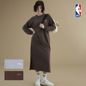 [엔비에이]엔비에이 여성 간절기 오버핏 맨투맨 롱 원피스 N253TO721P