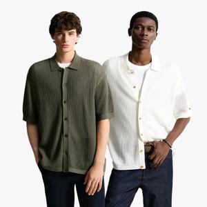 [공식][타미힐피거] 스트럭처 오픈 셔츠 가디건 2종 택1 (T12F6KCD330MT1)