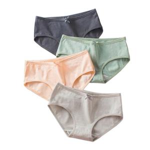 여성팬티 6장 언더리본 코튼 면팬티 네모 여성 브라팬