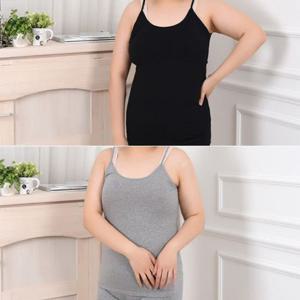 빅사이즈 면스판 신축성 좋은 특대 끈나시 0064hu